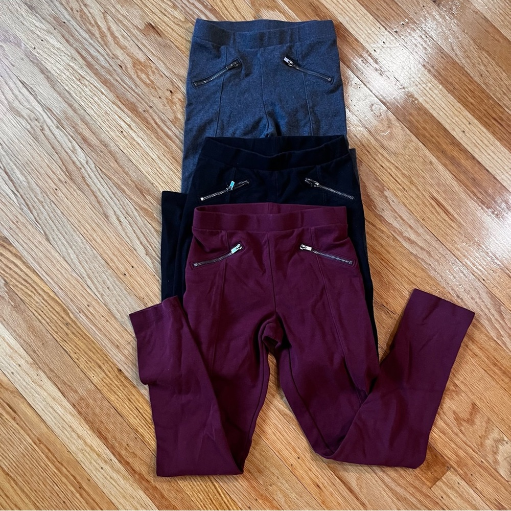 Girl’s Old Navy Ponte Leggings with Zipper Pockets, Size L (10-12)